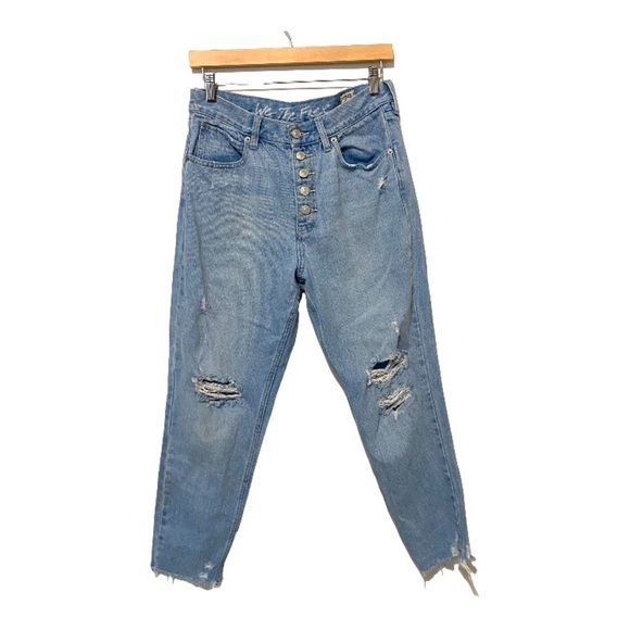 We The Free Light Wash Buttonfly Slim Jeans 29 - Picture 1 of 11